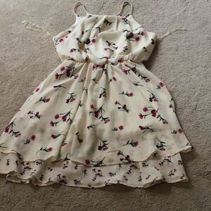 Floral Cream Dress
